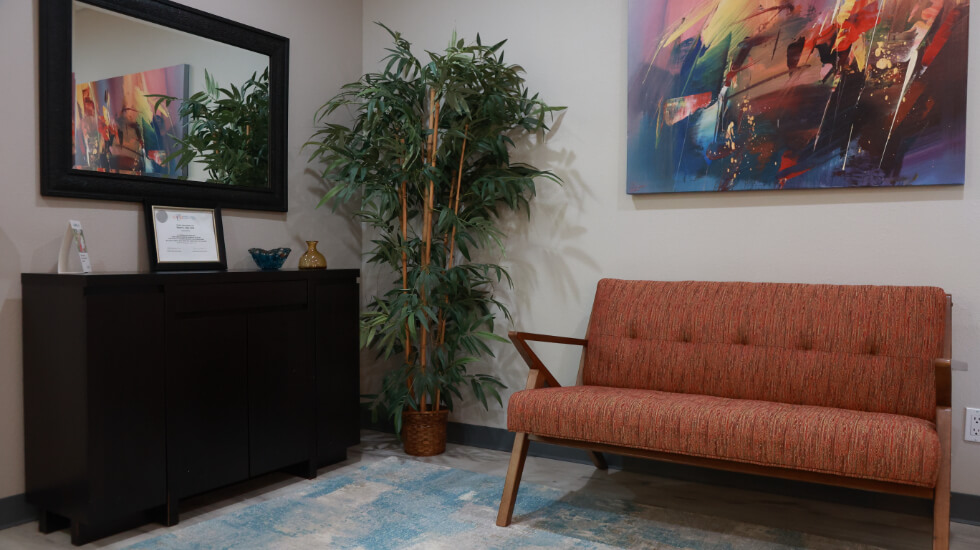 Dental office waiting room