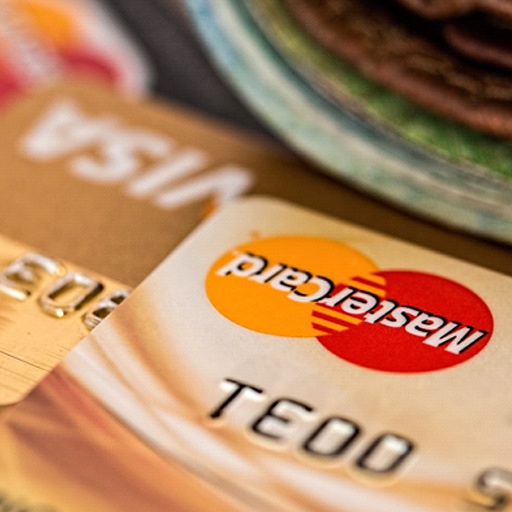 Credit cards and wallet on desk