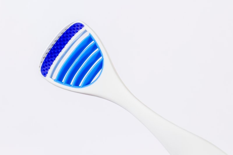 A tongue scraper, an example of oral hygiene best practices